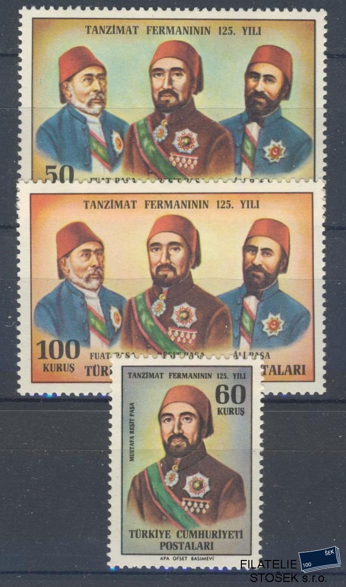 Turecko známky Mi 1928-30