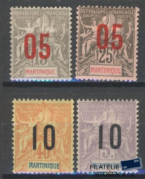 Martinique známky Yv 78-81