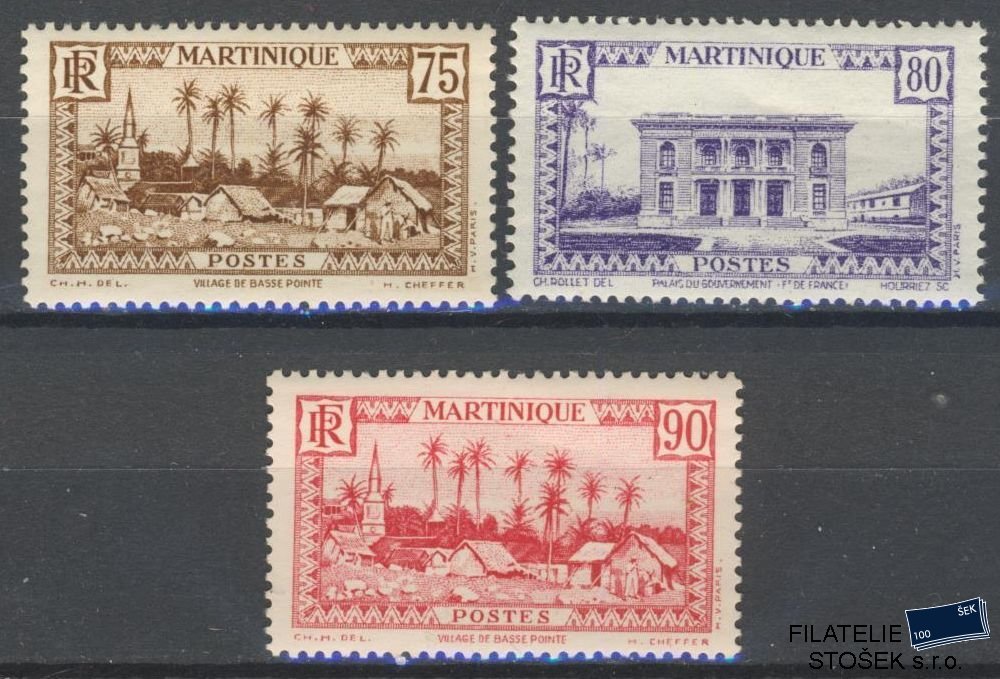 Martinique známky Yv 146-47+A