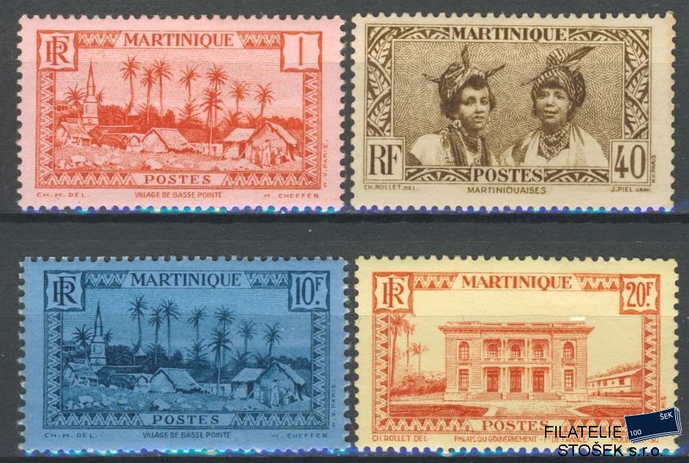 Martinique známky Yv 153-54 Sestava