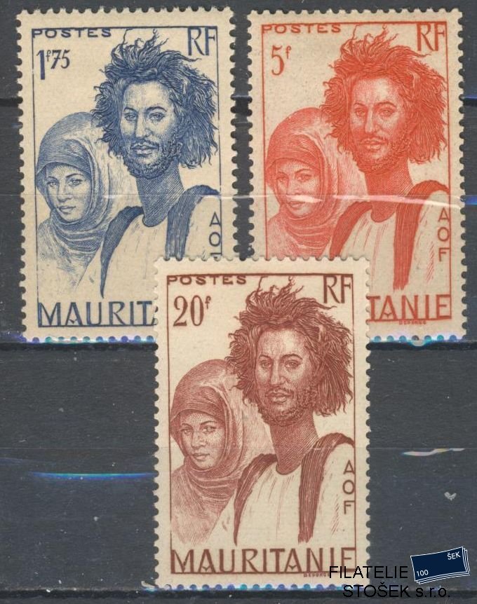 Mauritanie známky Yv 89,92,94 - Sestava známek
