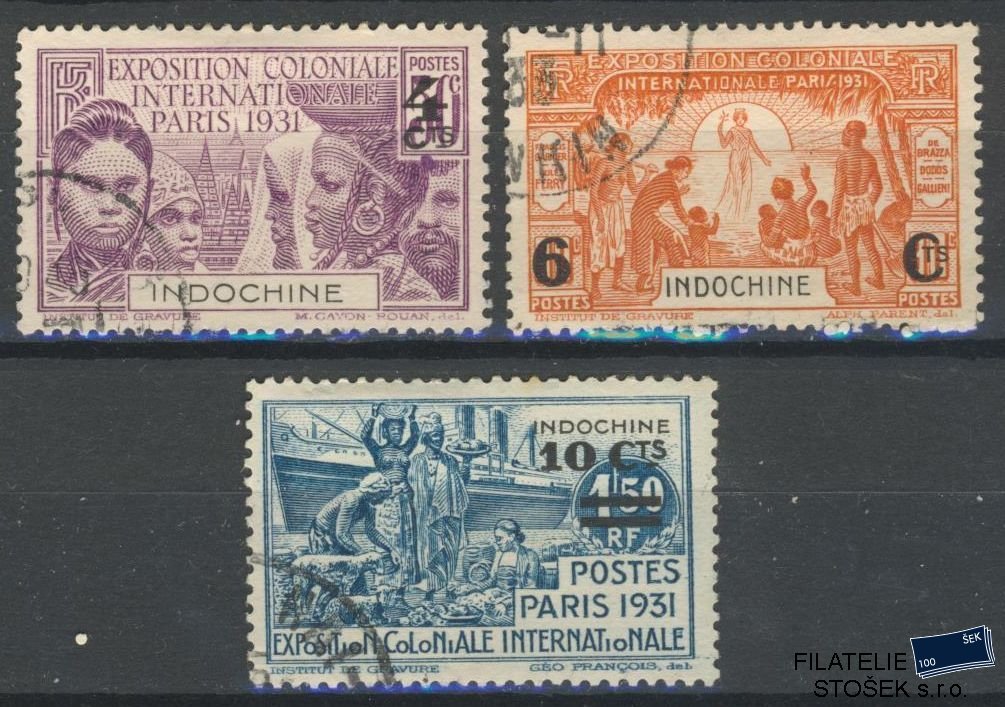 Indochine známky Yv 147-49