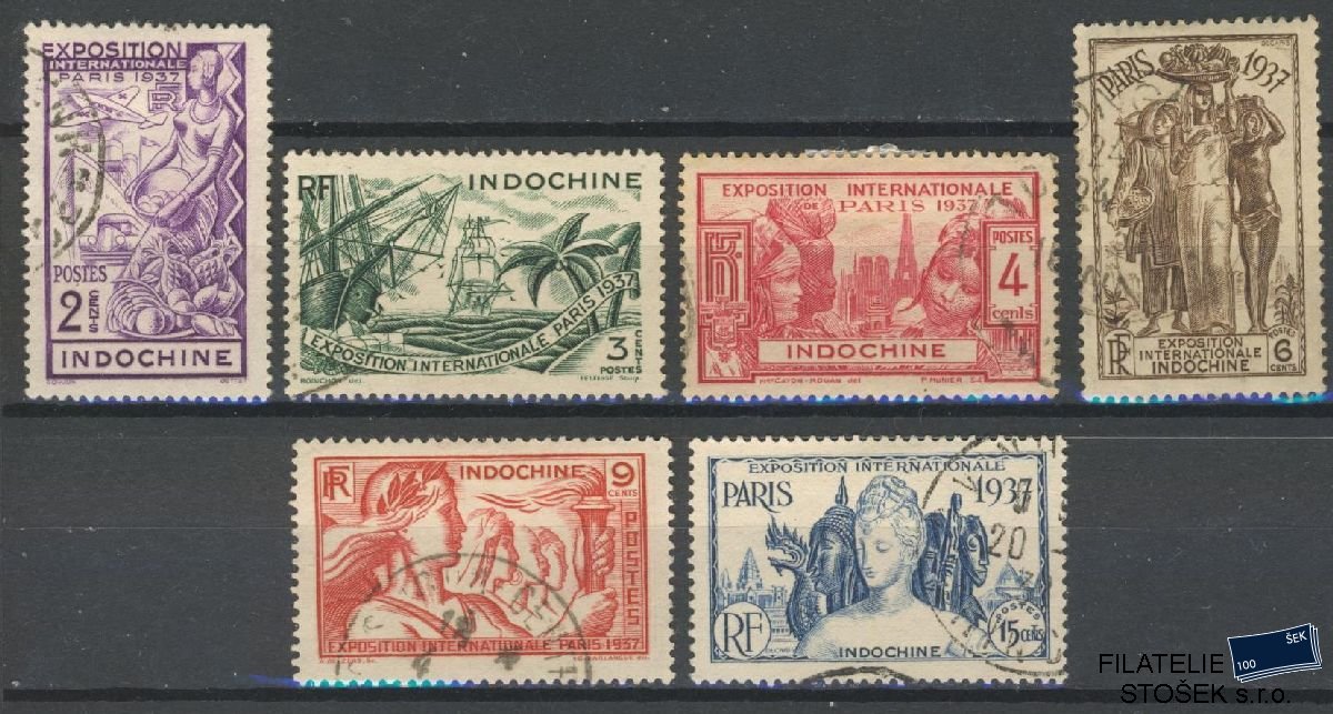 Indochine známky Yv 193-98