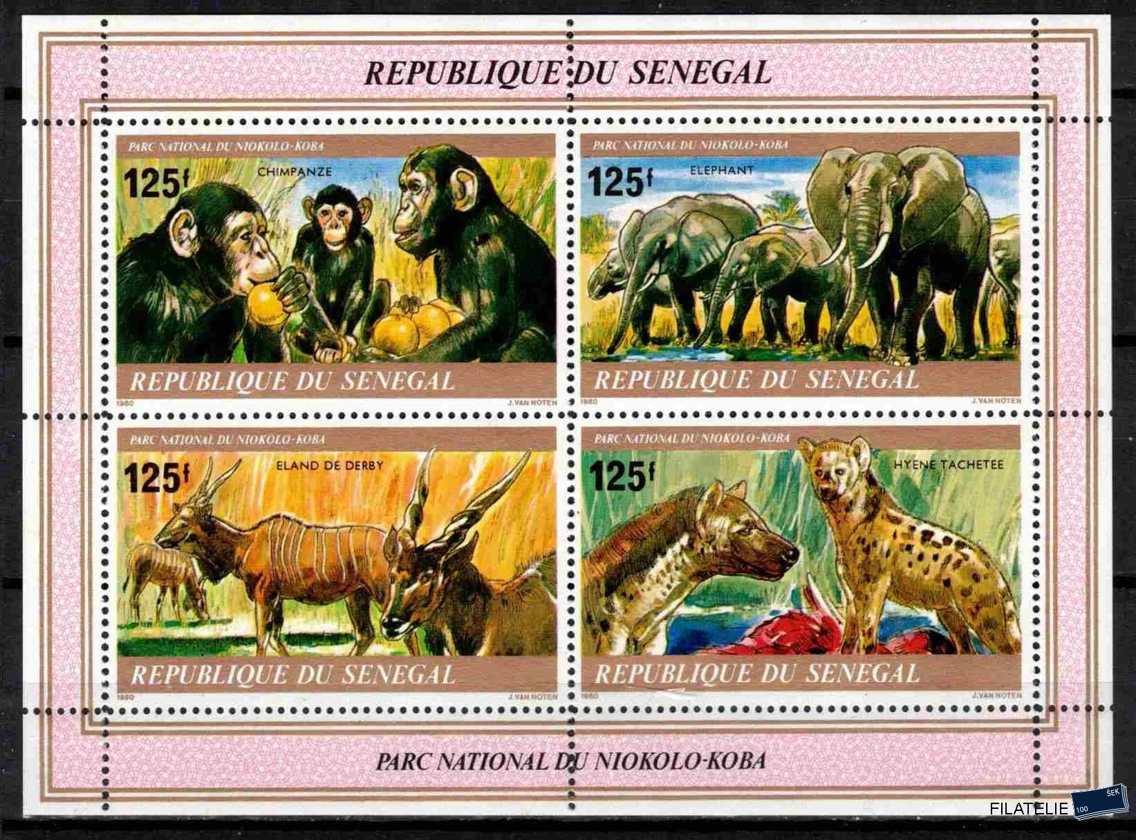 Senegal známky Mi 722-5 - Bl.37