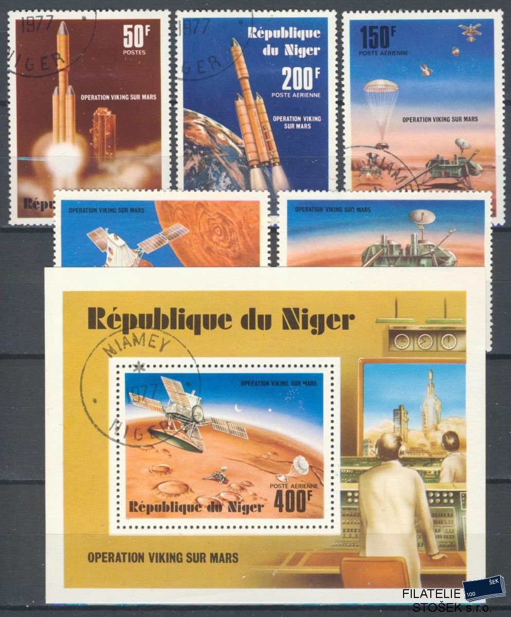 Niger známky Mi 565-9+Bl.16