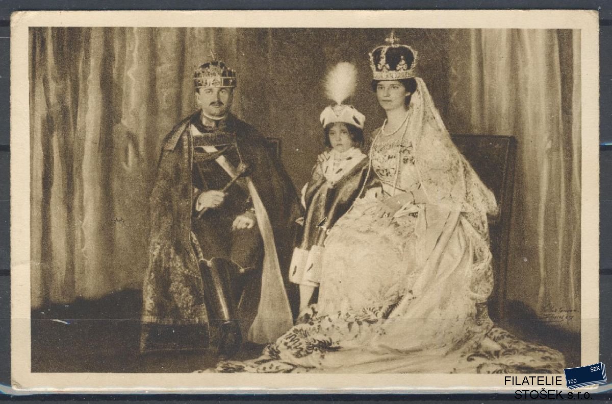 Námětová Pohlednice - Císařovna Zita s Karlem