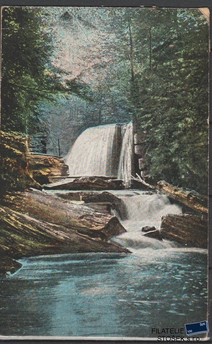 Námětová Pohlednice - Obraz - Vodopád v lese