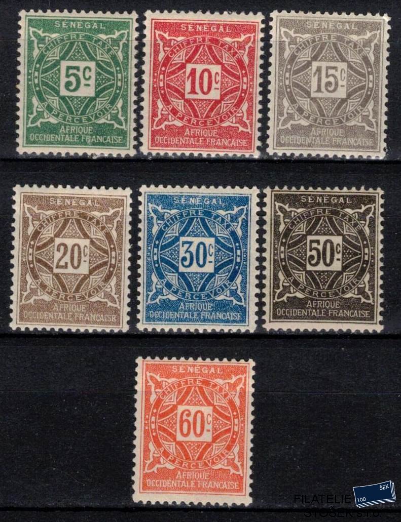 Senegal známky Yv TT 12-18 sestava známek
