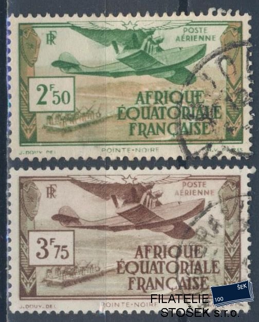 Afrique équatoriale známky Yv PA 3-4 sestava známek