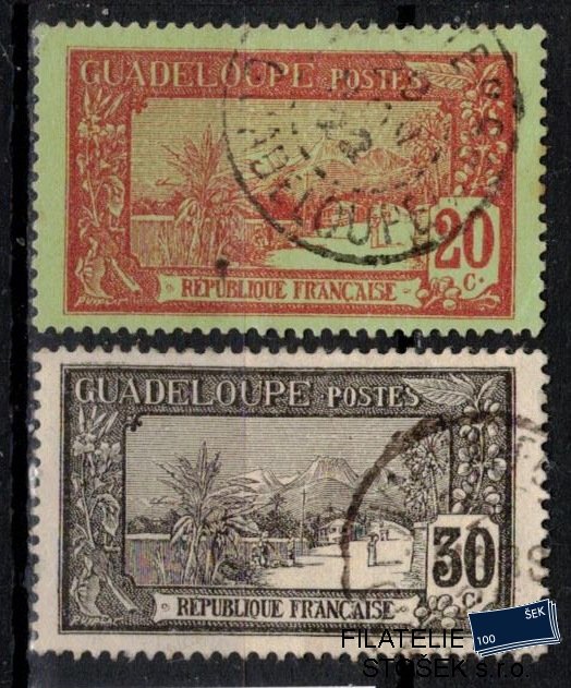 Guadeloupe známky Yv 61+63 sestava známek