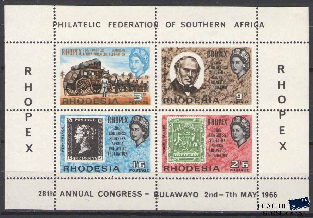 Rhodesia známky Mi Blok 1