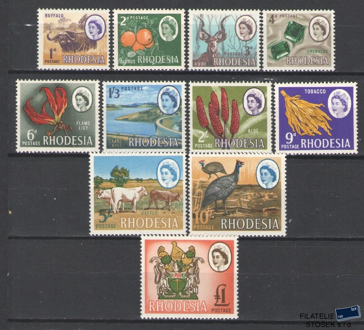 Rhodesia známky Mi 46-56
