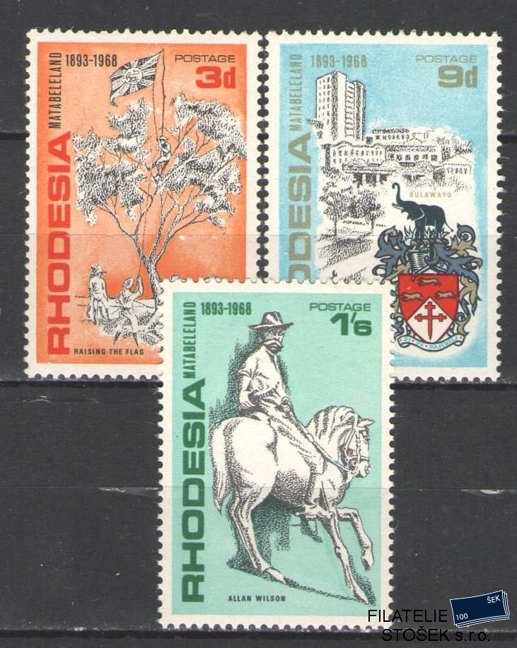 Rhodesia známky Mi 75-77