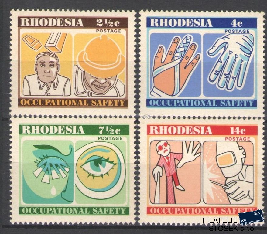 Rhodesia známky Mi 166-69
