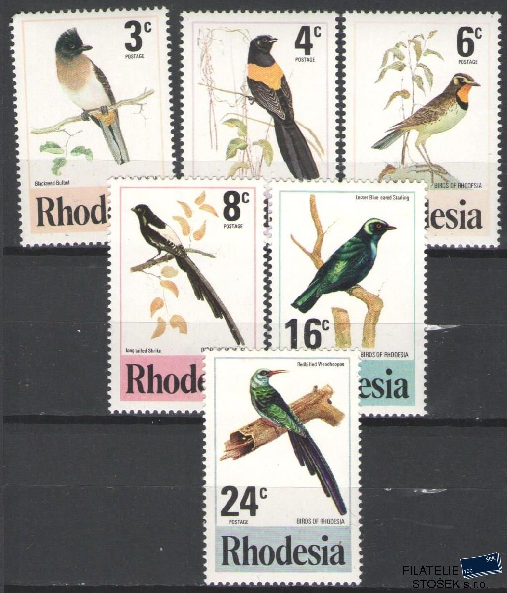 Rhodesia známky Mi 188-93
