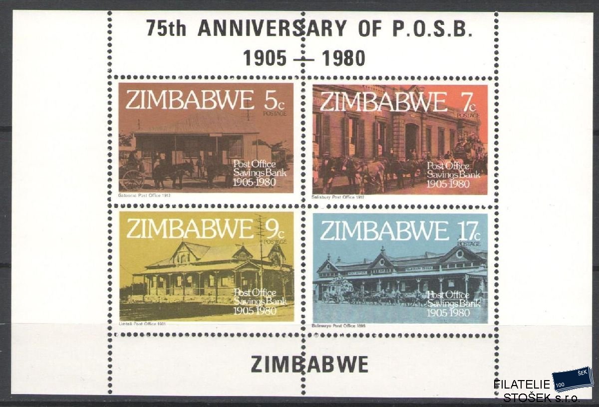 Zimbabwe známky Mi Blok 6