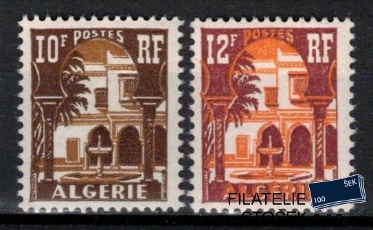 Algerie známky Yv 313 A+B sestava známek