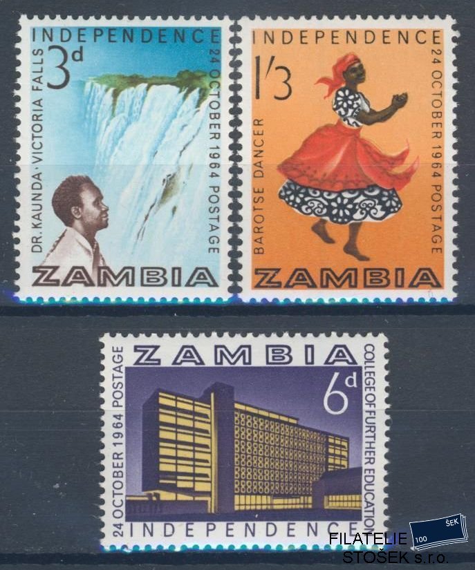 Zambia známky Mi 15-17