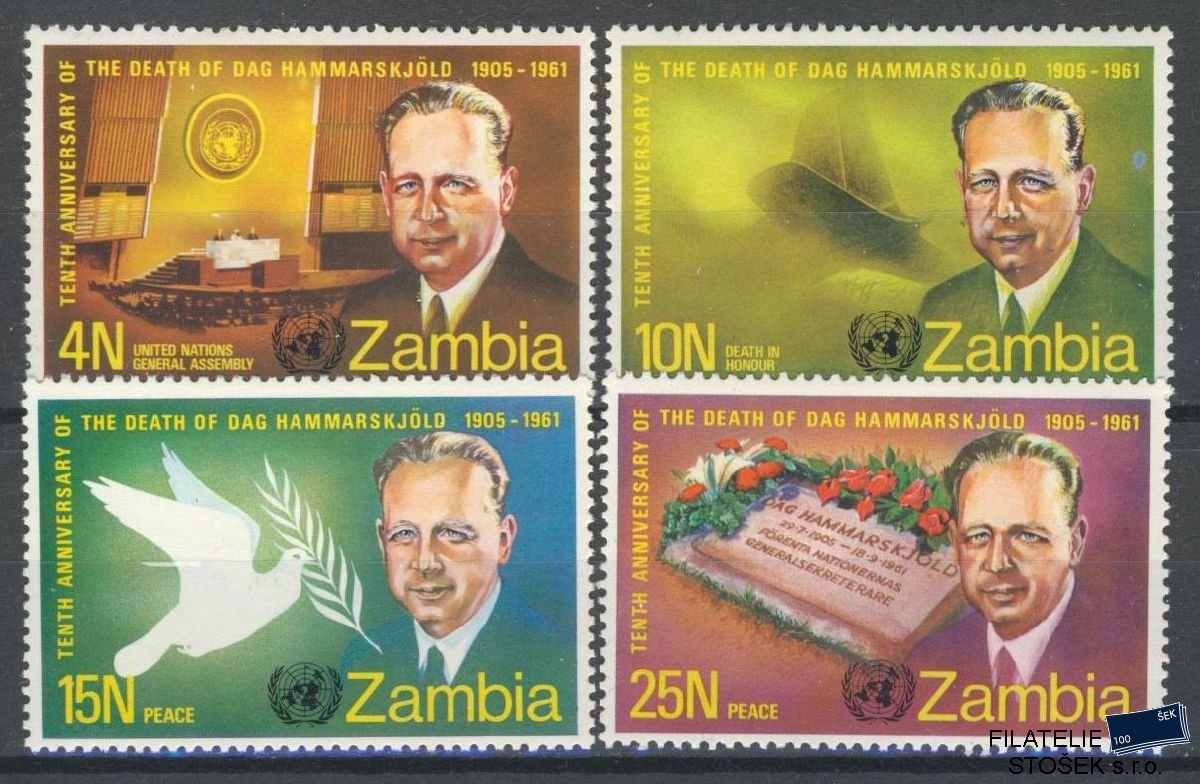 Zambia známky Mi 70-73