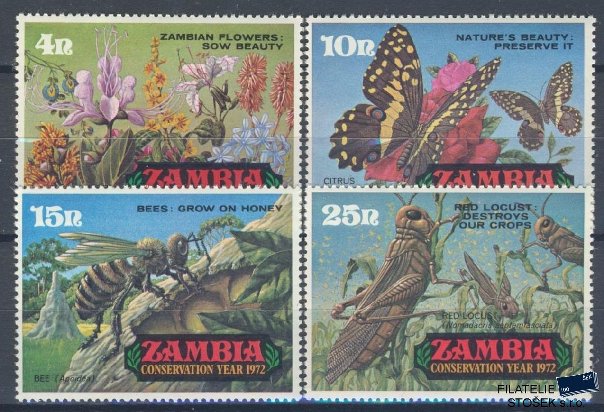 Zambia známky Mi 89-92