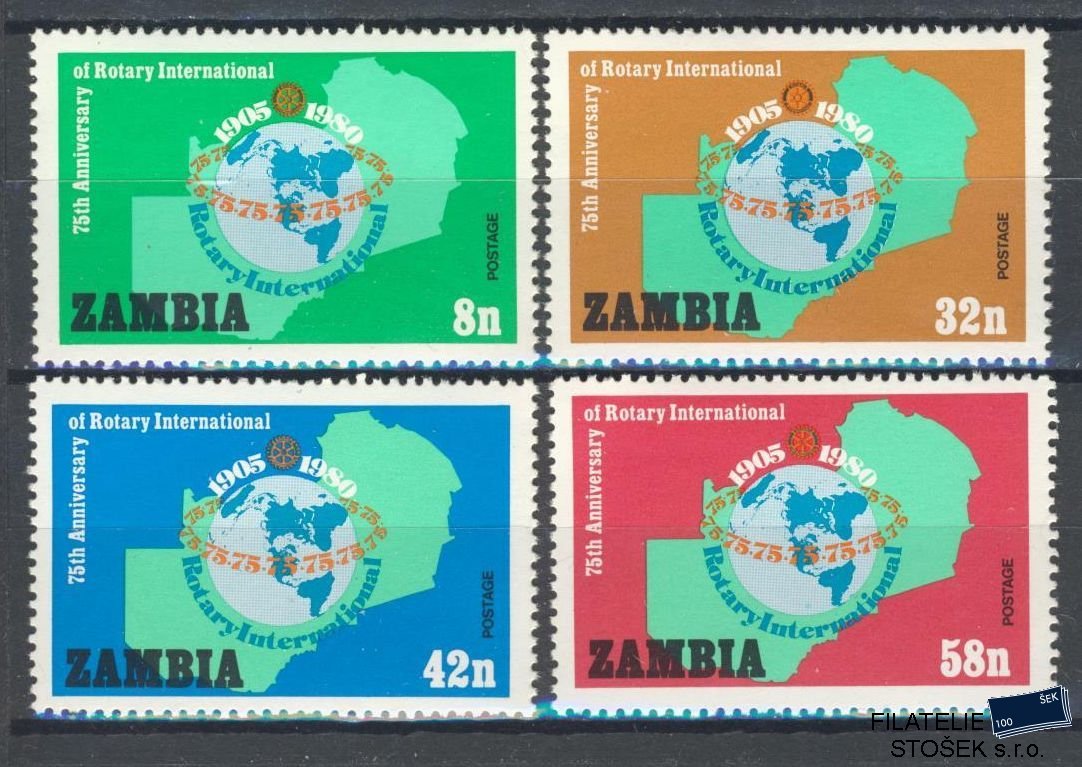 Zambia známky Mi 217-20