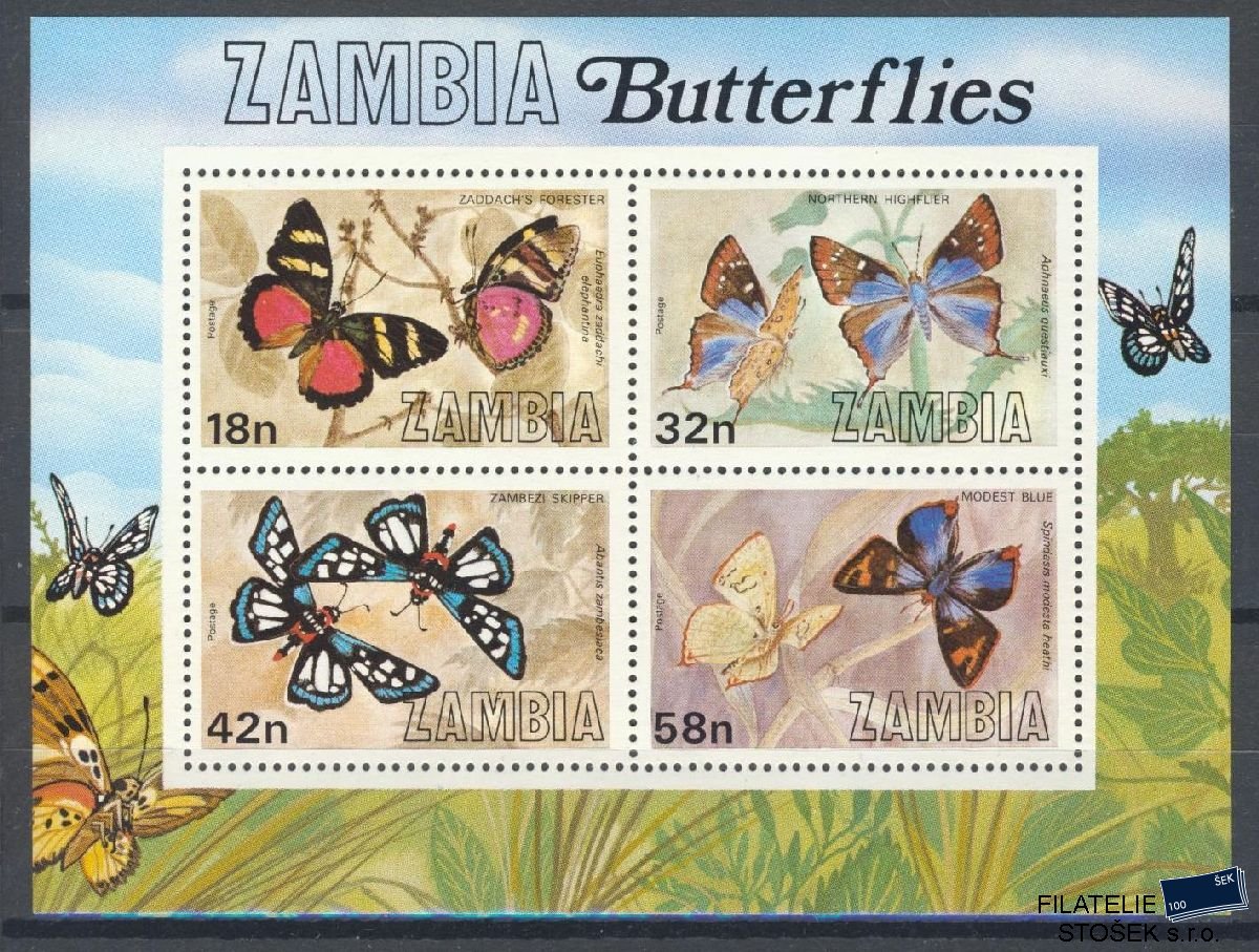 Zambia známky Mi Blok 10