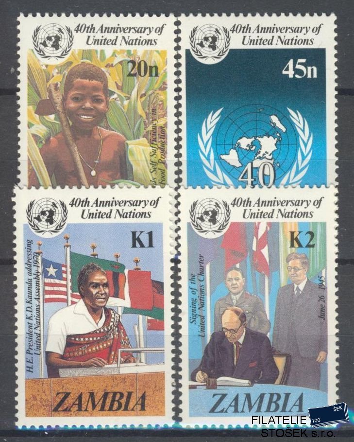 Zambia známky Mi 345-48
