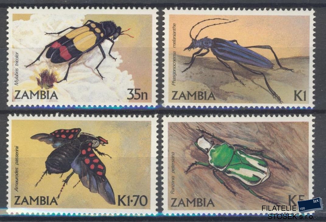 Zambia známky Mi 349-52