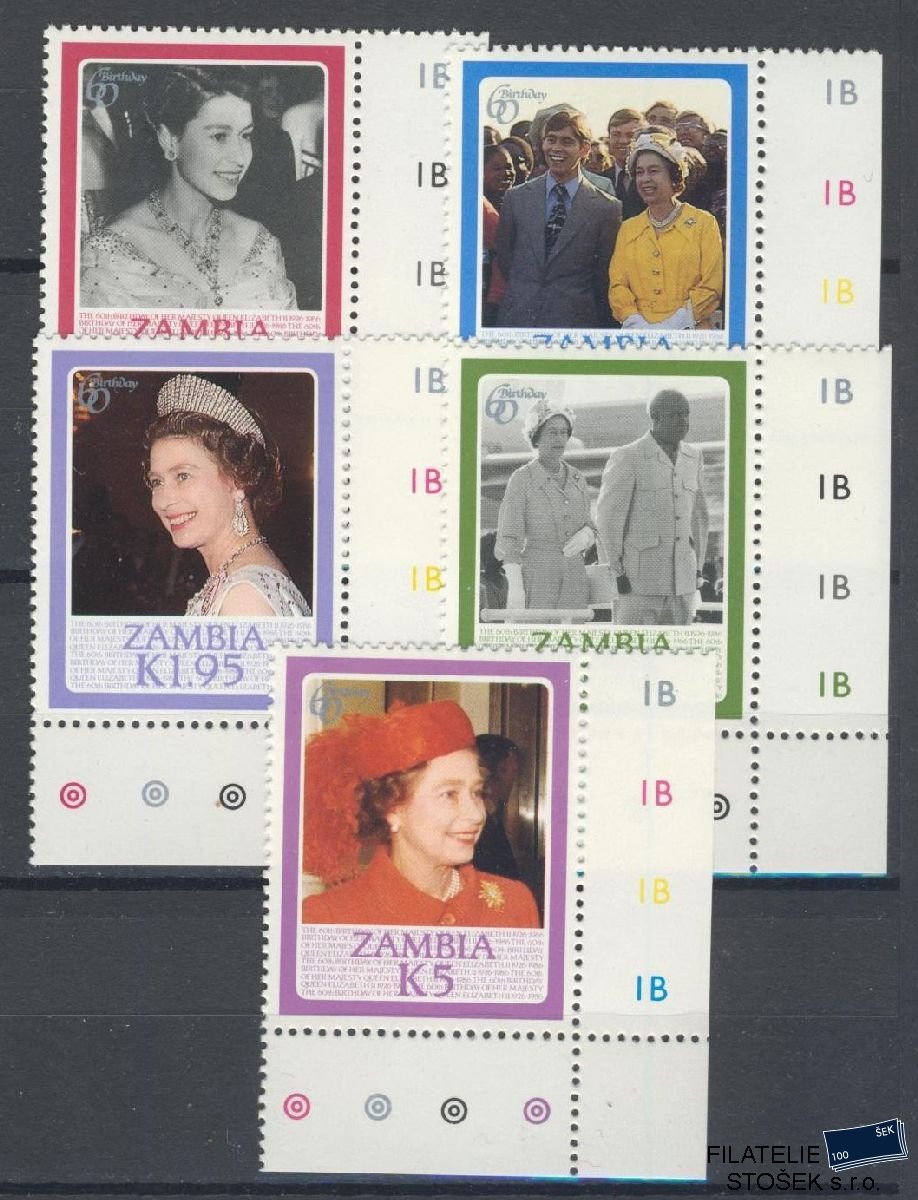 Zambia známky Mi 354-57
