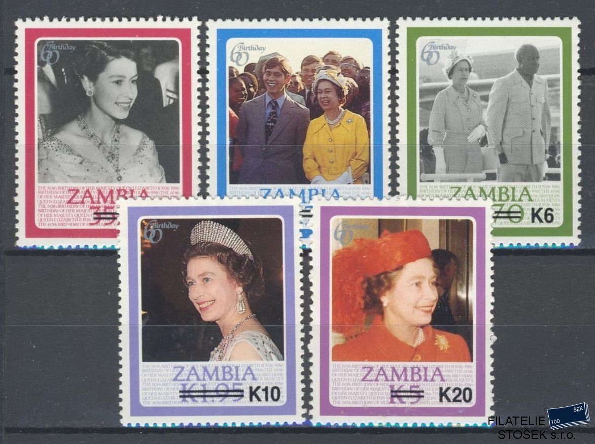 Zambia známky Mi 409,12,15,19,22