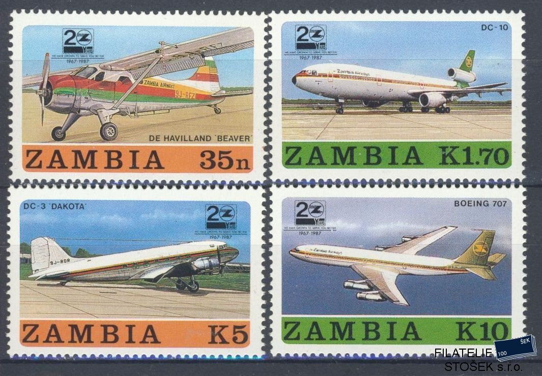 Zambia známky Mi 425-28