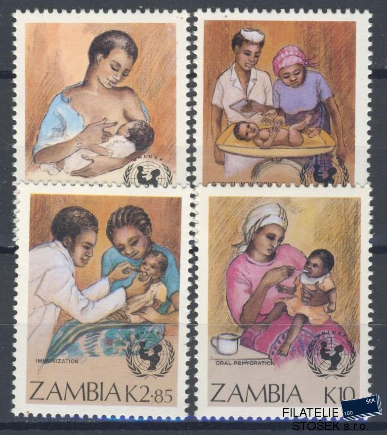 Zambia známky Mi 448-51