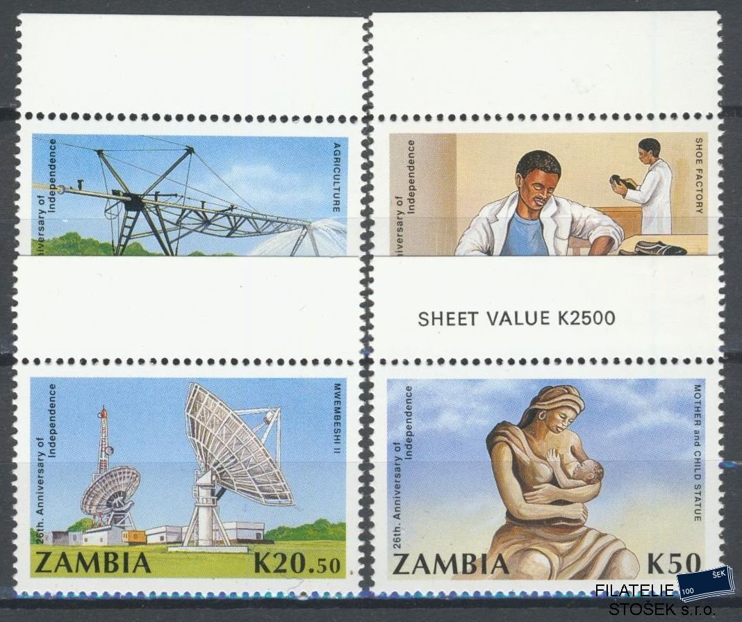 Zambia známky Mi 524-27