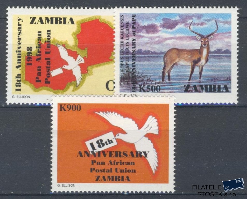Zambia známky Mi 758-60
