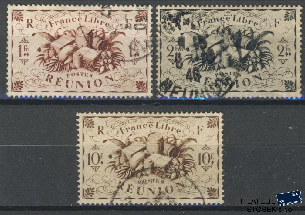Reunion známky Yv 239+241+245 sestava známek
