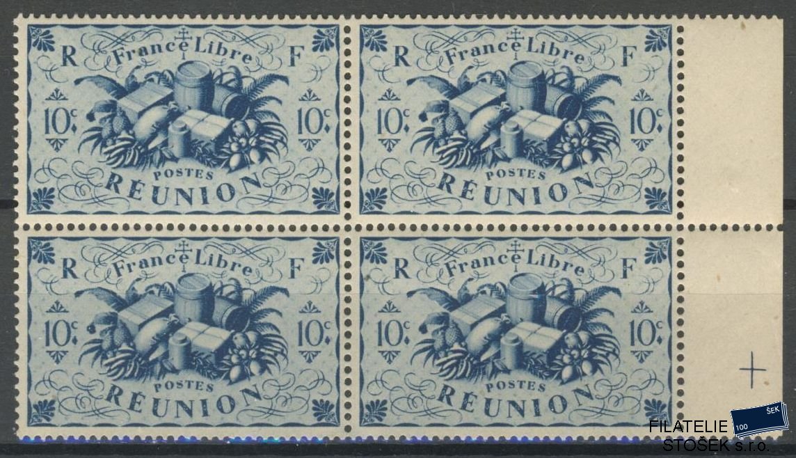 Reunion známky Yv 234 Čtyřblok