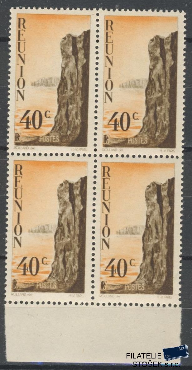 Reunion známky Yv 264 Čtyřblok