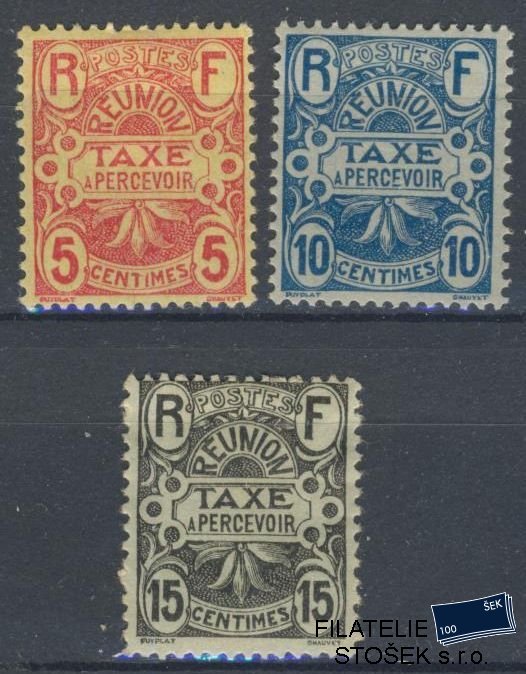 Reunion známky Yv TT 6-8 sestava známek