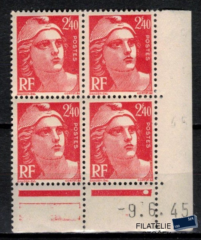 Francie známky Yv 714 9.6.1945