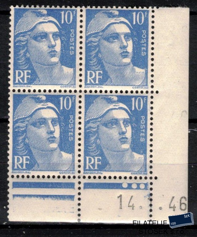 Francie známky Yv 723 14.1.1946