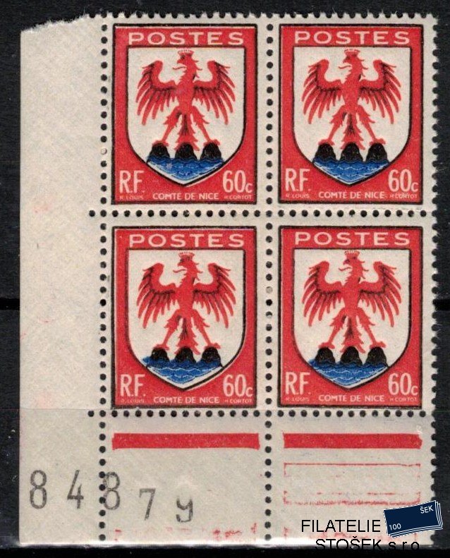 Francie známky Yv 758  číslo archu