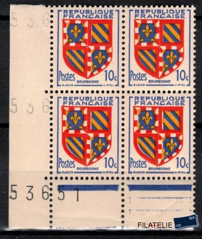 Francie známky Yv 834  číslo archu