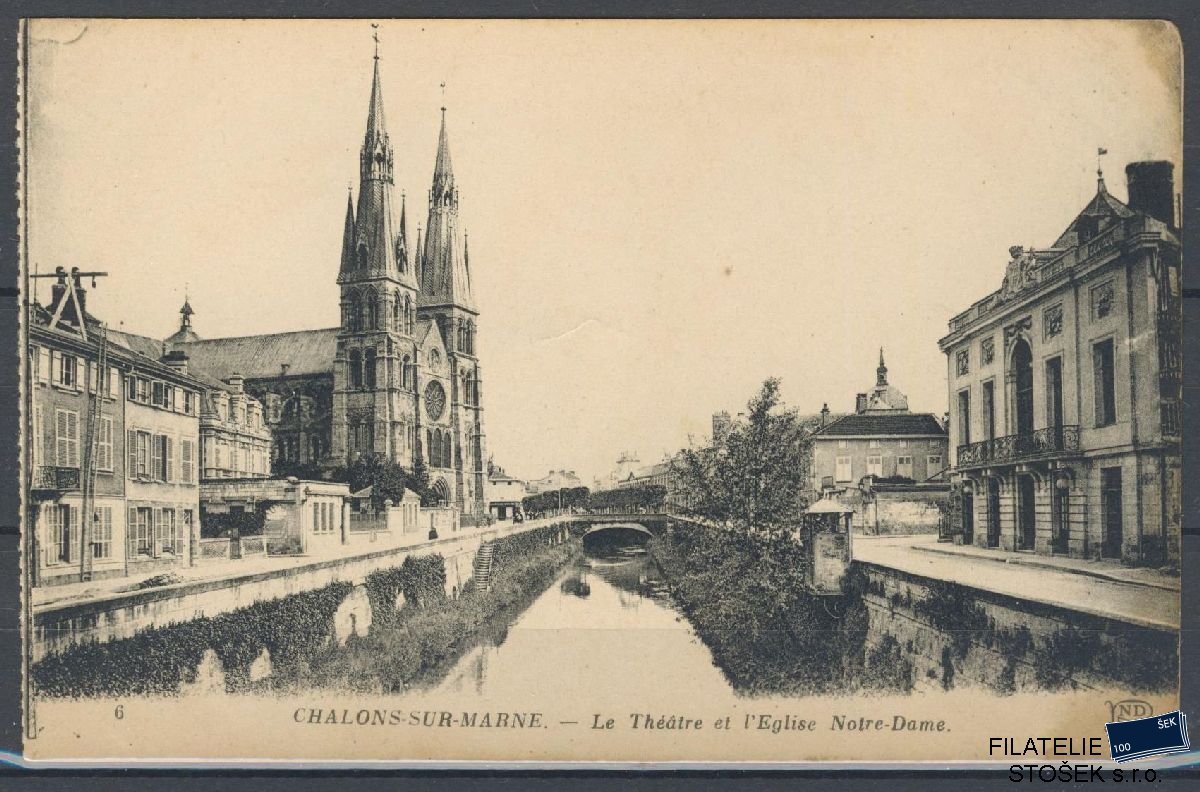 Francie pohlednice - Chalons sur Marne