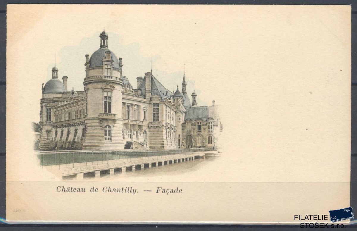 Francie pohlednice - Chateau de Chantilly Facade