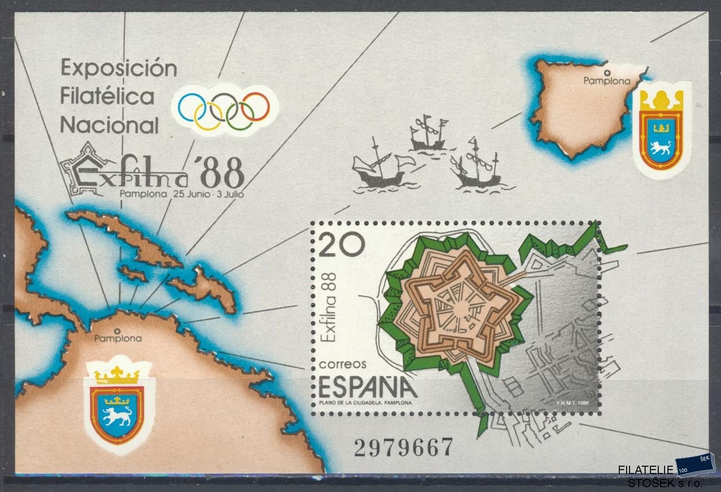 Španělsko známky Mi Blok 32