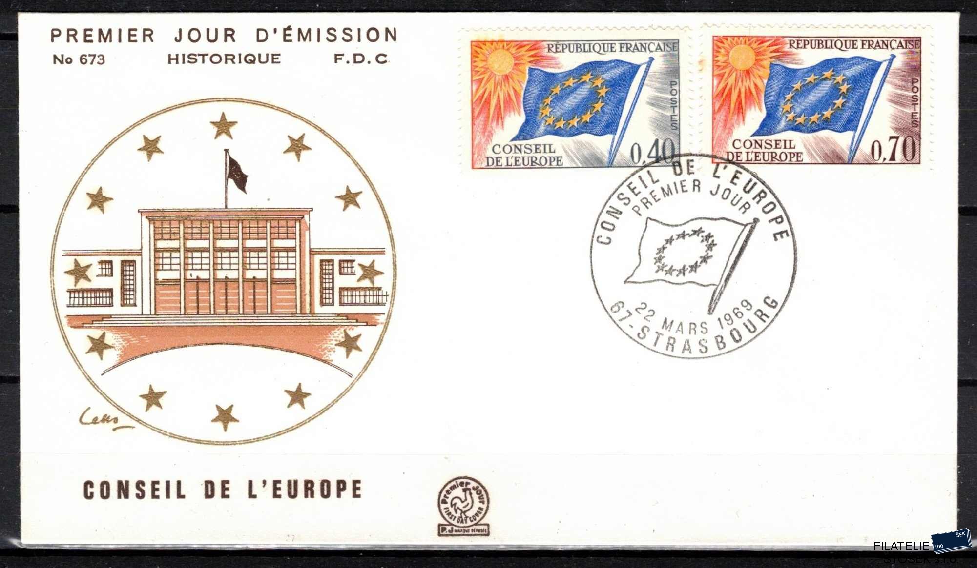 Francie-služební DE známky Mi 13-14