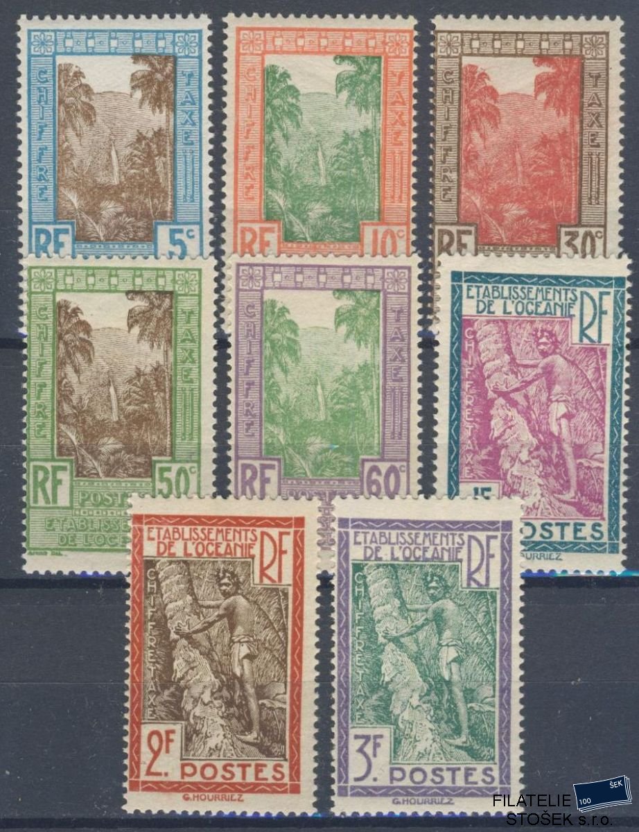 Nouvelle Caledonie známky Yv TT 10-17