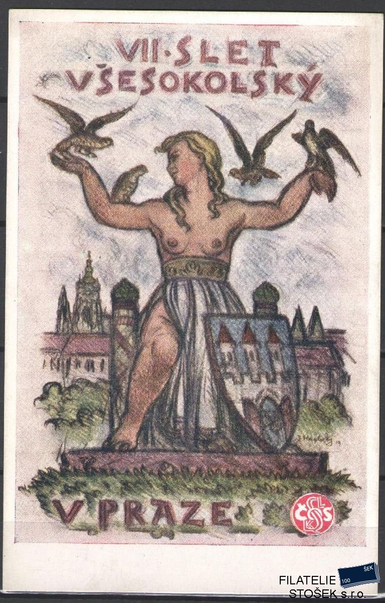 Pohlednice - VIII Všesokolský slet v Praze 1926