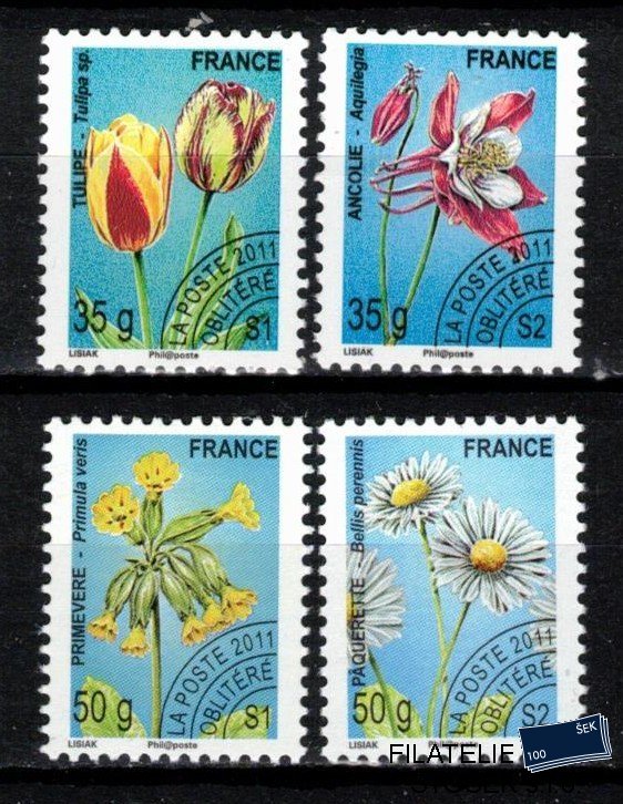 Francie známky Yv 259-62