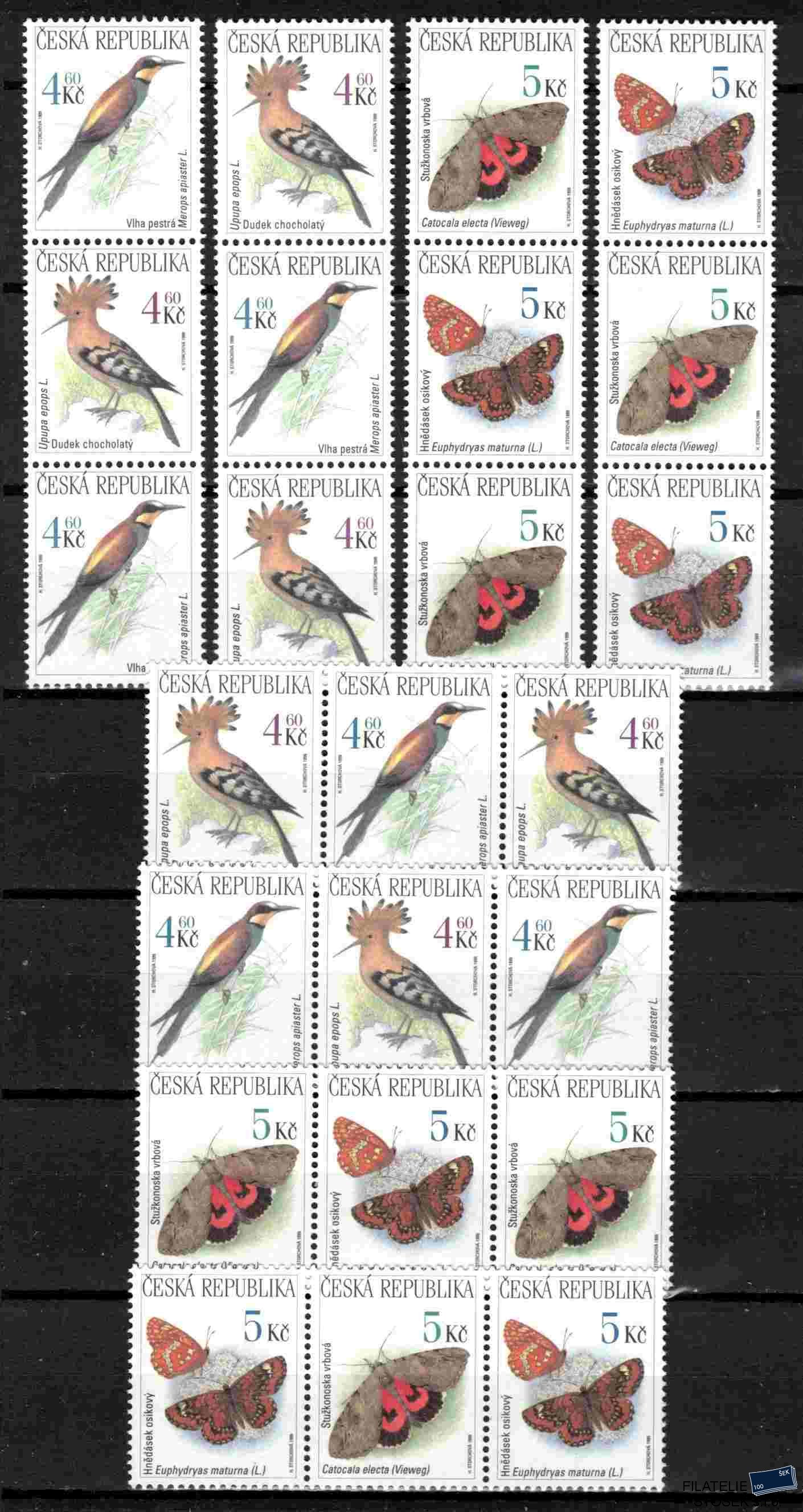 Česká republika známky 209-12 Trojpásky
